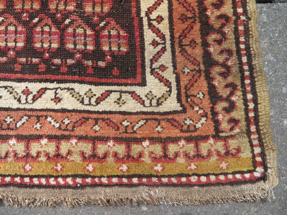 ANTIQUE KURDISH LONG RUG RUNNER. (SARAB DESIGN) KURDISH HOMELANDS NORTH WEST PERSIA. 266CM X 112CM View VII