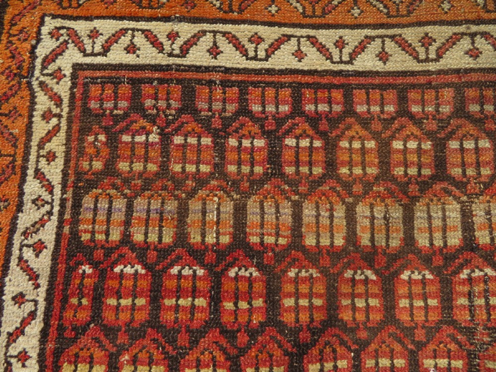 ANTIQUE KURDISH LONG RUG RUNNER. (SARAB DESIGN) KURDISH HOMELANDS NORTH WEST PERSIA. 266CM X 112CM View XVI