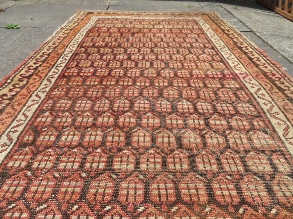 ANTIQUE KURDISH LONG RUG RUNNER. (SARAB DESIGN) KURDISH HOMELANDS NORTH WEST PERSIA. 266CM X 112CM View XVII