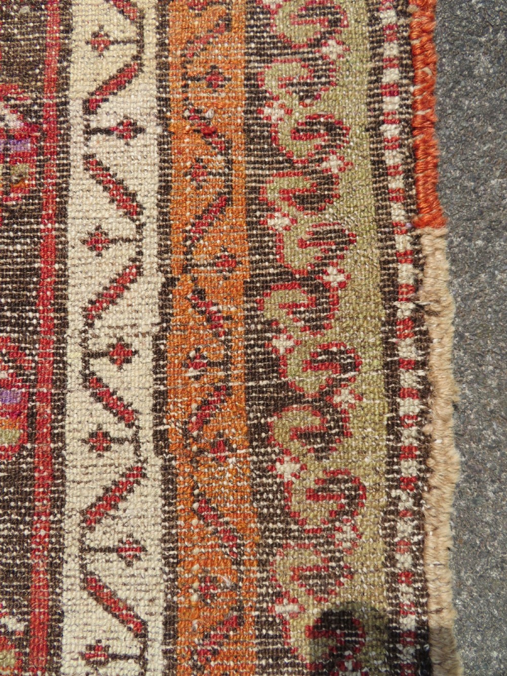 ANTIQUE KURDISH LONG RUG RUNNER. (SARAB DESIGN) KURDISH HOMELANDS NORTH WEST PERSIA. 266CM X 112CM View XXII