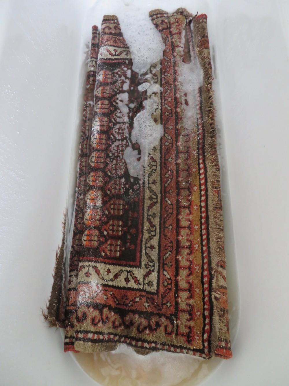ANTIQUE KURDISH LONG RUG RUNNER. (SARAB DESIGN) KURDISH HOMELANDS NORTH WEST PERSIA. 266CM X 112CM View XXIX