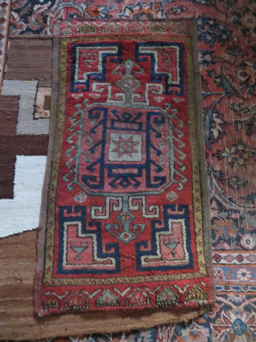 ANTIQUE TURKISH KONYA YASTIK RUG. CENTRAL ANATOLIA. EARLY 19TH CENTURY. 89CM X 49CM. View XVII