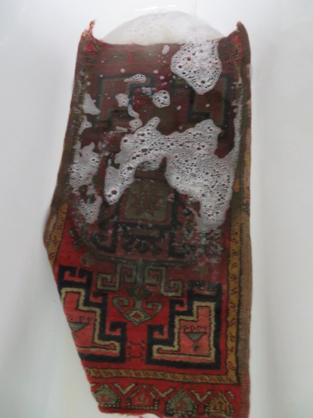 ANTIQUE TURKISH KONYA YASTIK RUG. CENTRAL ANATOLIA. EARLY 19TH CENTURY. 89CM X 49CM. View XIX