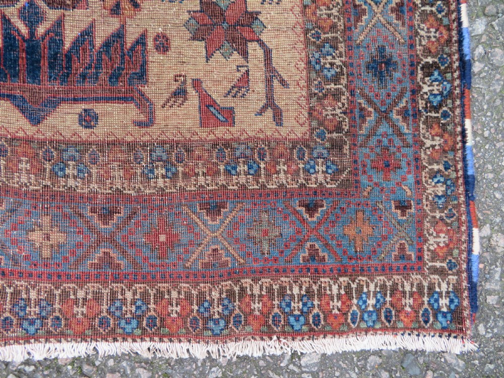 VERY FINE & EARLY ANTIQUE AFSHAR TRIBAL RUG. SOUTH PERSIA. 178CM X 145CM. View VII