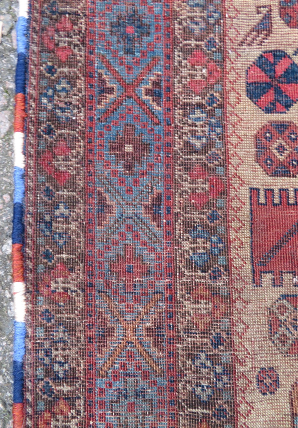 VERY FINE & EARLY ANTIQUE AFSHAR TRIBAL RUG. SOUTH PERSIA. 178CM X 145CM. View XI