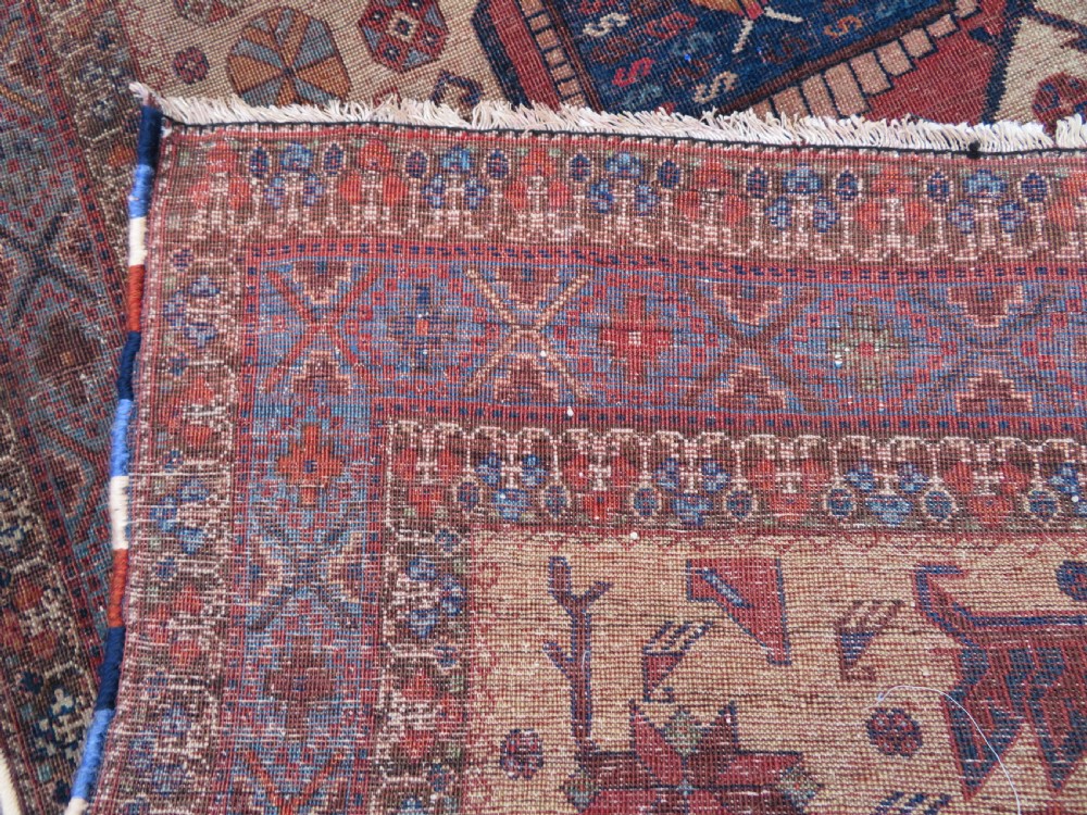 VERY FINE & EARLY ANTIQUE AFSHAR TRIBAL RUG. SOUTH PERSIA. 178CM X 145CM. View XIV