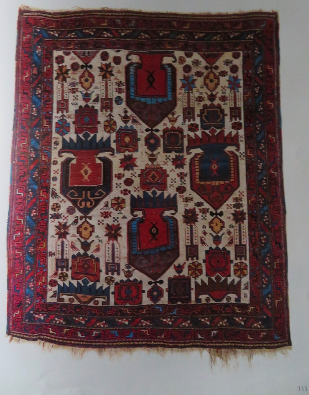 VERY FINE & EARLY ANTIQUE AFSHAR TRIBAL RUG. SOUTH PERSIA. 178CM X 145CM. View XVII