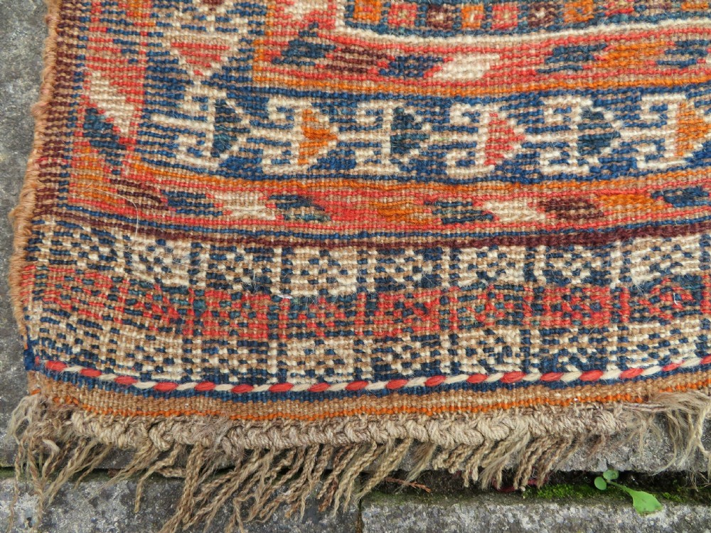 Distressed Antique Khamseh Rug. South West Persia. 150cm X 100cm View XIII