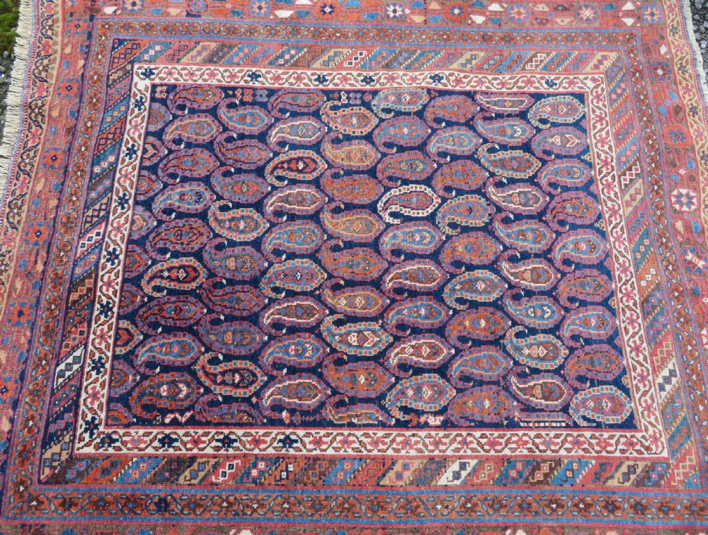 ANTIQUE AFSHAR TRIBAL RUG. AFSHAR TRIBES OF KERMAN. SOUTH PERSIA. LATE 19TH CENTURY. 146CM X 134CM. View III