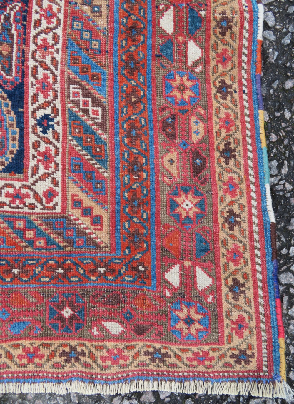 ANTIQUE AFSHAR TRIBAL RUG. AFSHAR TRIBES OF KERMAN. SOUTH PERSIA. LATE 19TH CENTURY. 146CM X 134CM. View XI