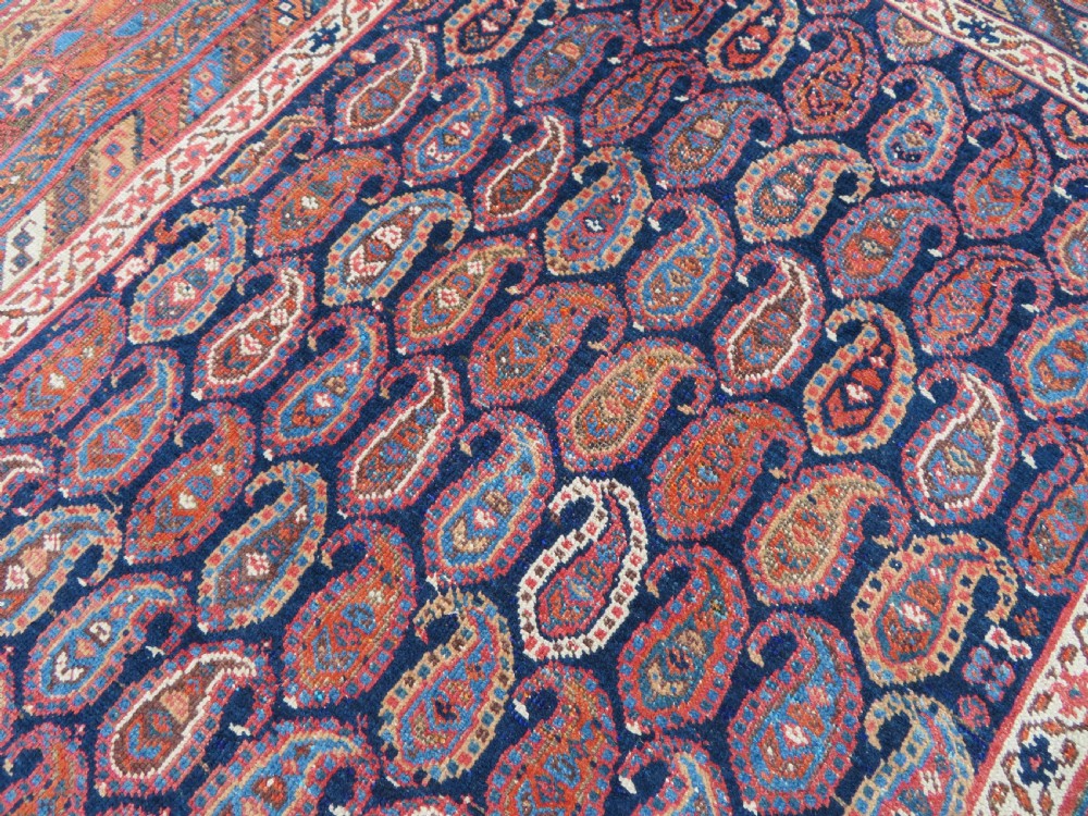 ANTIQUE AFSHAR TRIBAL RUG. AFSHAR TRIBES OF KERMAN. SOUTH PERSIA. LATE 19TH CENTURY. 146CM X 134CM. View XVI