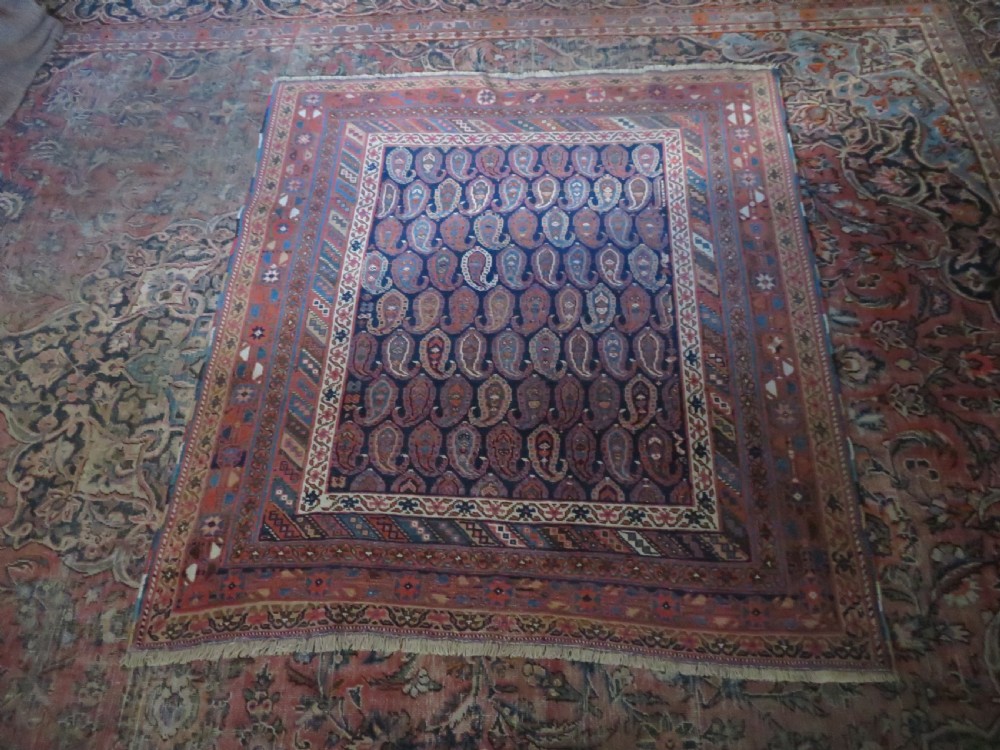 ANTIQUE AFSHAR TRIBAL RUG. AFSHAR TRIBES OF KERMAN. SOUTH PERSIA. LATE 19TH CENTURY. 146CM X 134CM. View XXIV