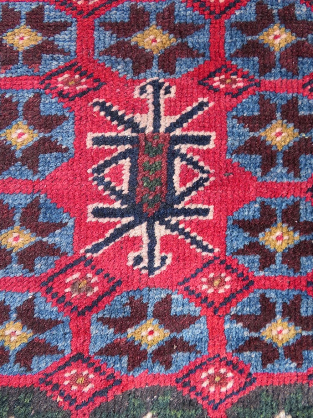 Antique Turkish Antalya ( Dosemealti) Village Rug. With A Scarce Pea Green Border.190cm X 128cm. View V