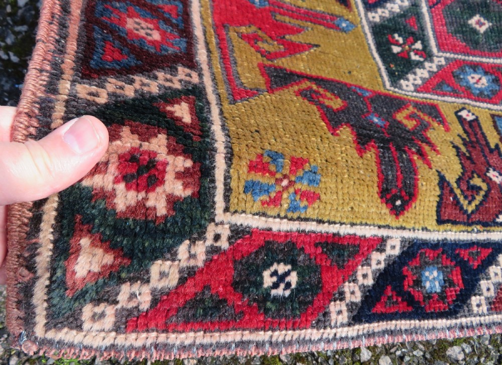 Antique Turkish Antalya ( Dosemealti) Village Rug. With A Scarce Pea Green Border.190cm X 128cm. View VIII