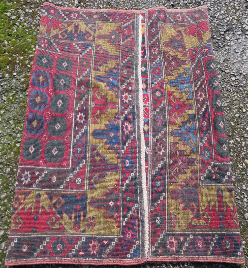 Antique Turkish Antalya ( Dosemealti) Village Rug. With A Scarce Pea Green Border.190cm X 128cm. View XII