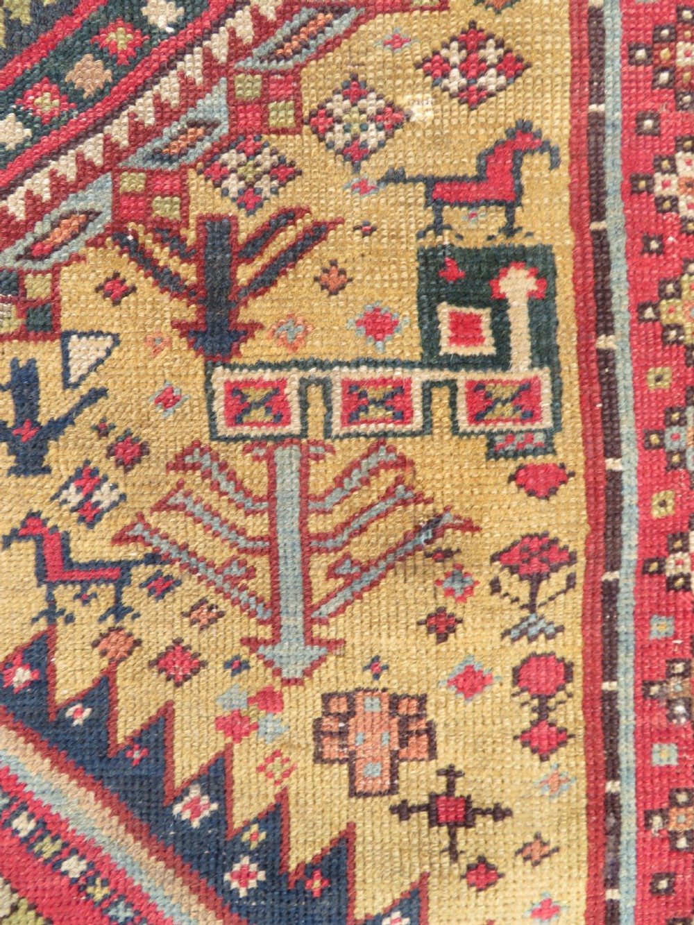 Antique Caucasian Shirvan Narrow Runner. 240cm x 72cm.  View VI