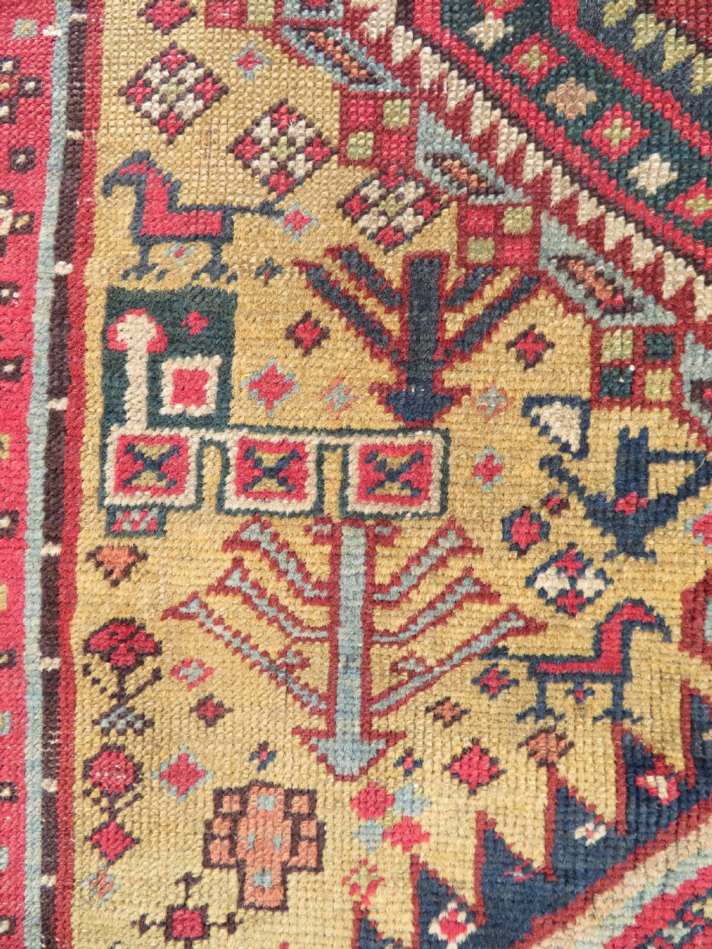 Antique Caucasian Shirvan Narrow Runner. 240cm x 72cm.  View VII
