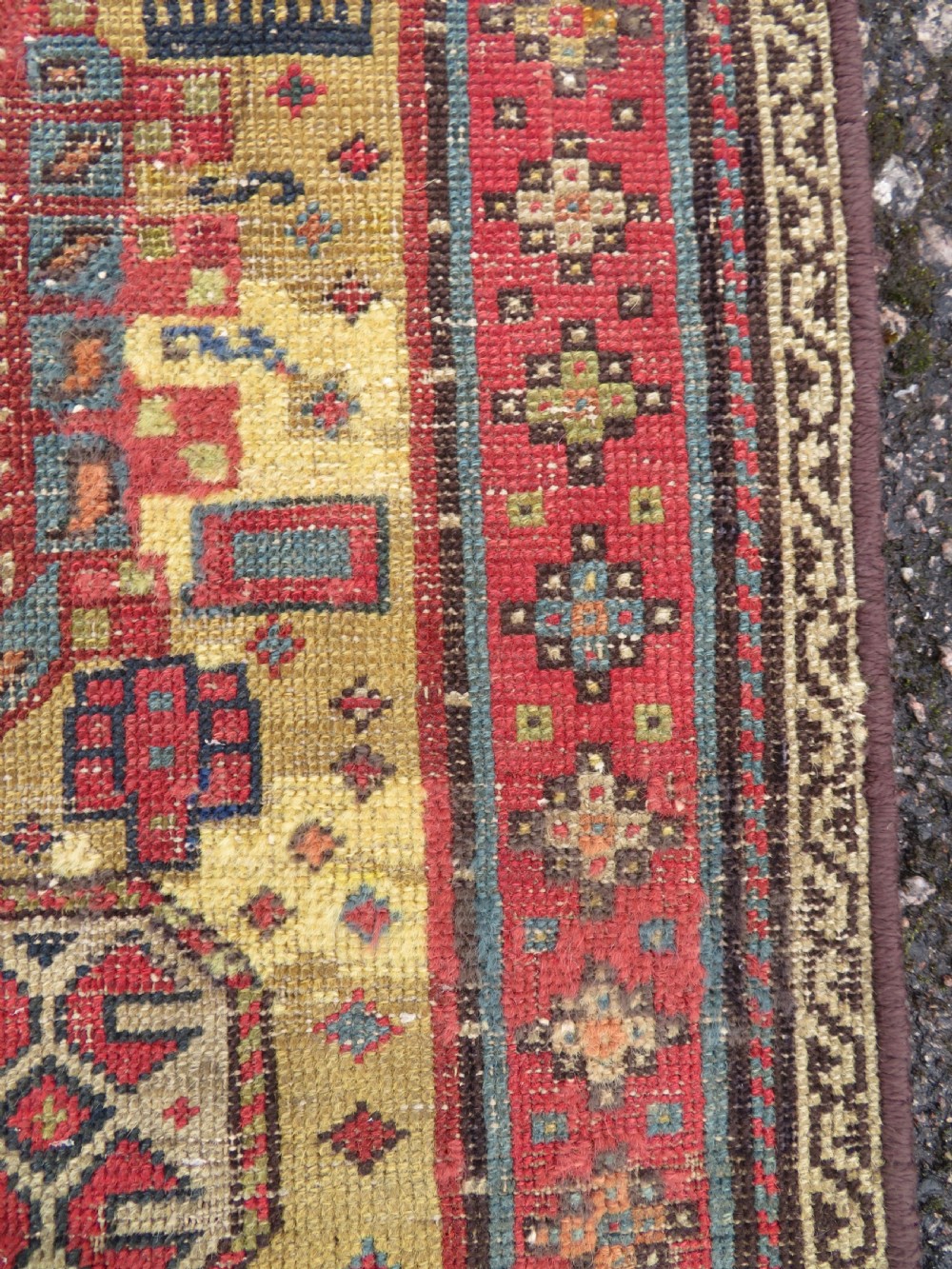 Antique Caucasian Shirvan Narrow Runner. 240cm x 72cm.  View VIII