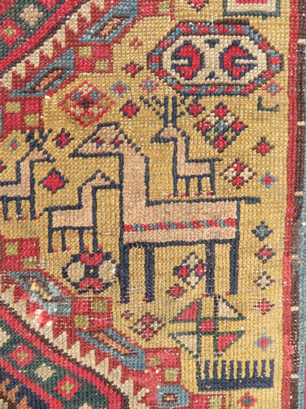 Antique Caucasian Shirvan Narrow Runner. 240cm x 72cm.  View XII