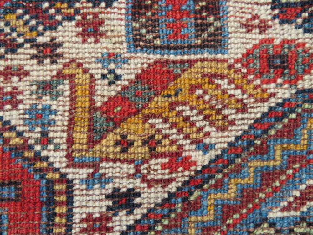 ANTIQUE KHAMSEH TRIBAL RUG. BAHARLU/AINALU ARAB NOMADS. SOUTH WEST PERSIA. 274CM X 184CM. View XVIII