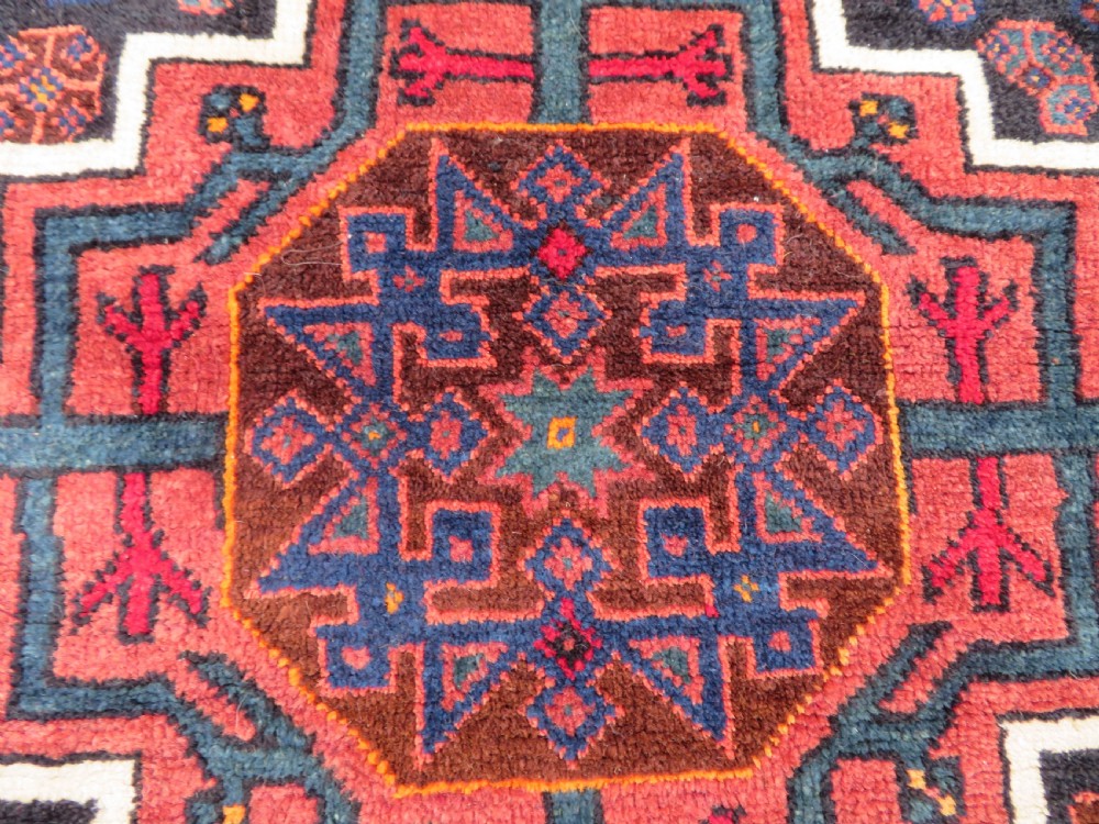 ANTIQUE LURI SADDLE BAG FACE RUG. LURI TRIBES OF LURISTAN. WEST PERSIA. View II