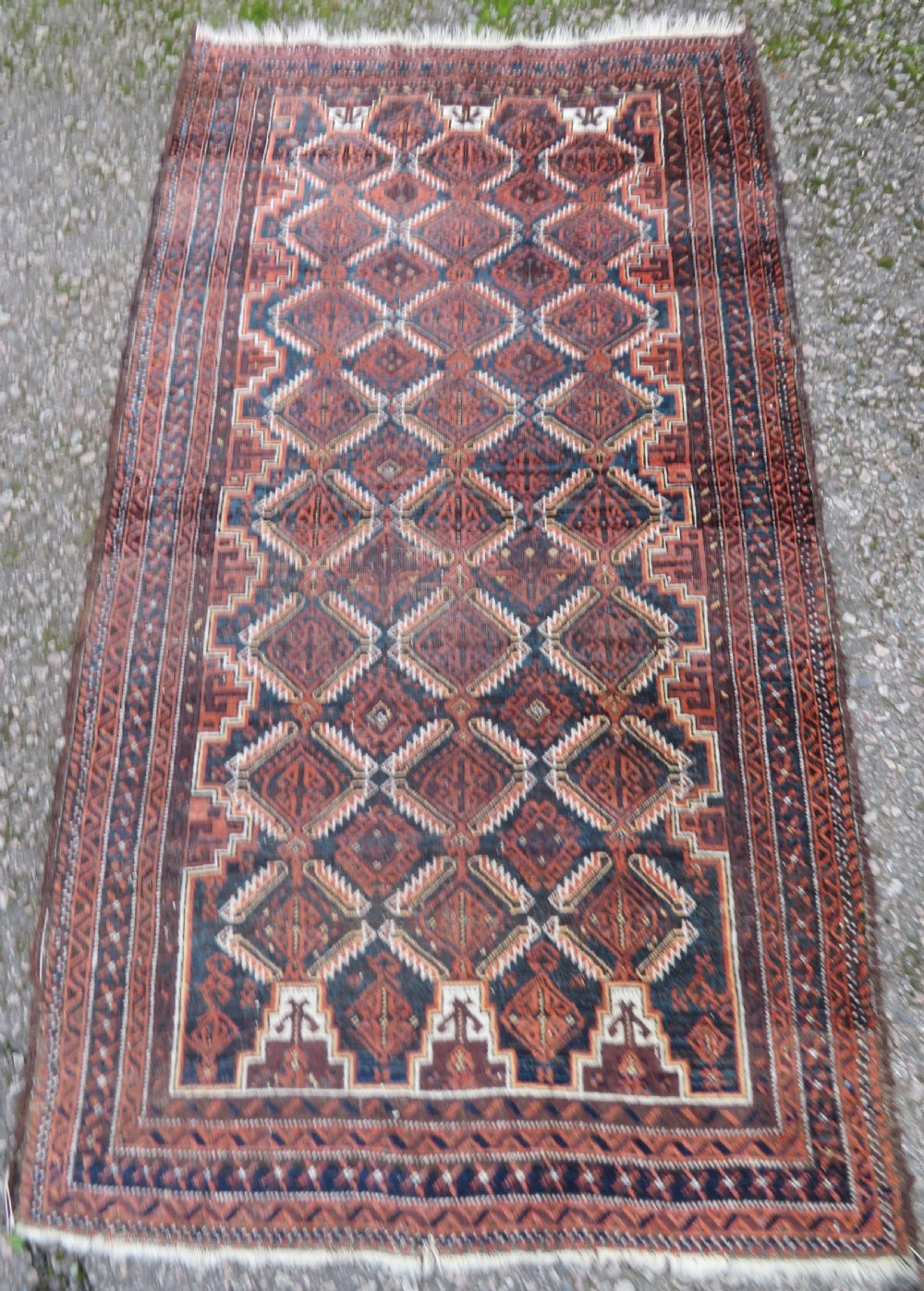 Antique Salar Khani Baluch Rug. 191CM X 105CM. View II