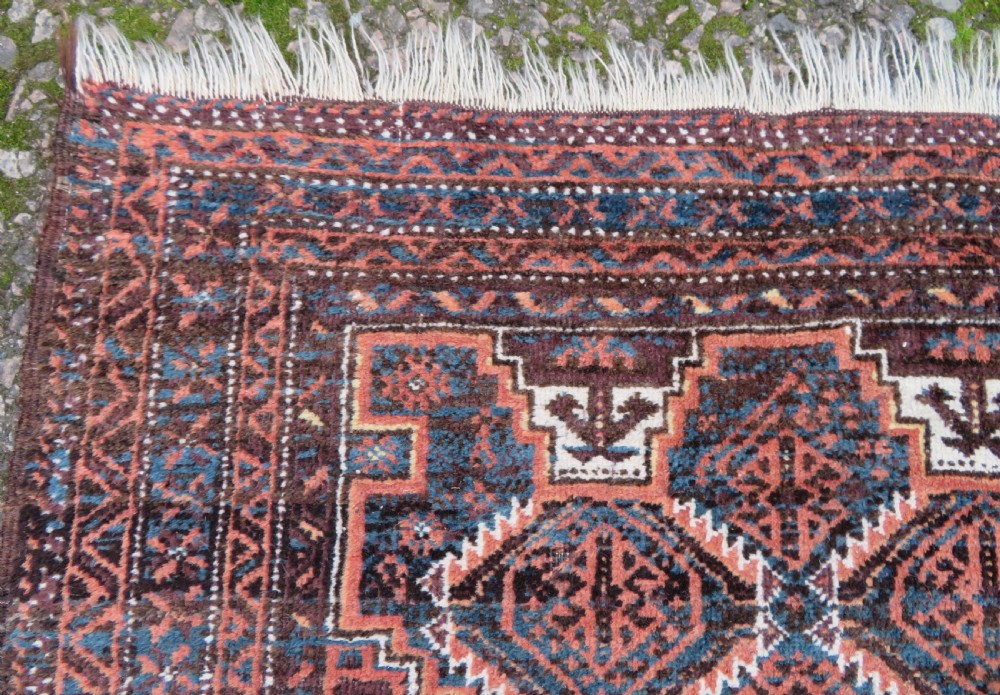 Antique Salar Khani Baluch Rug. 191CM X 105CM. View V
