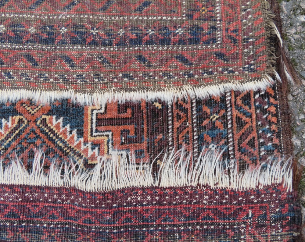 Antique Salar Khani Baluch Rug. 191CM X 105CM. View XI