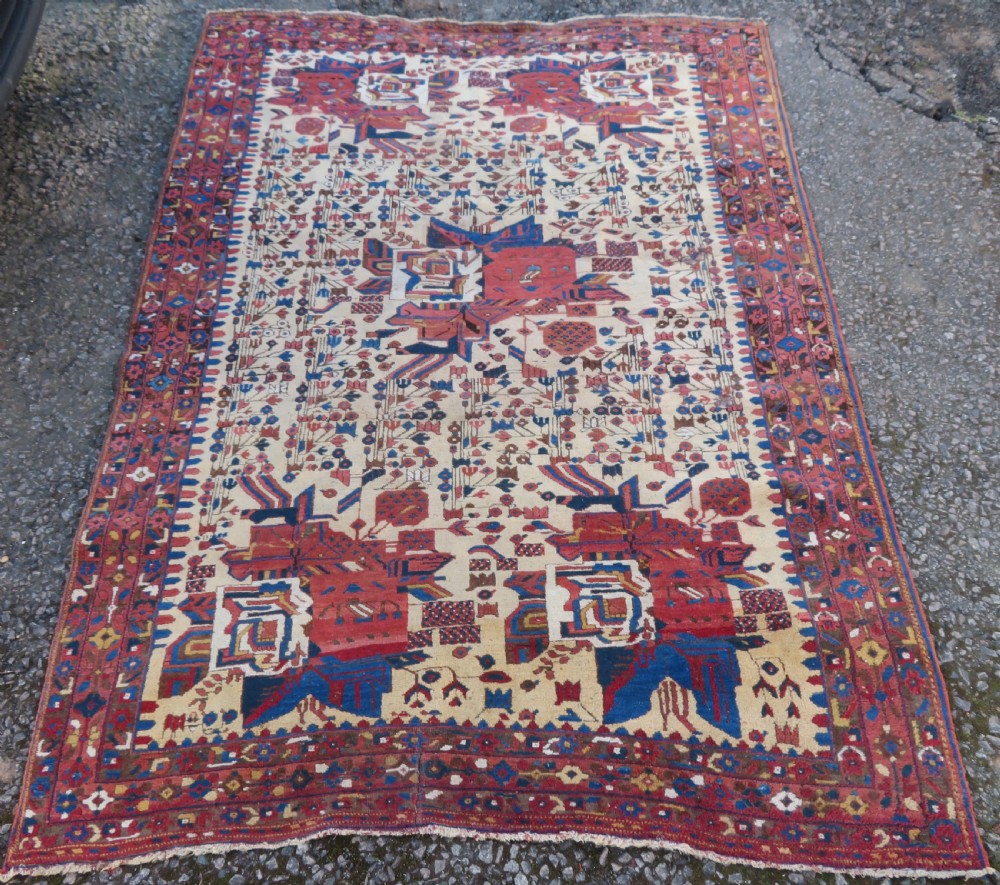 ANTIQUE AFSHAR NEYRIZ RUG. 232CM X 160CM. View II