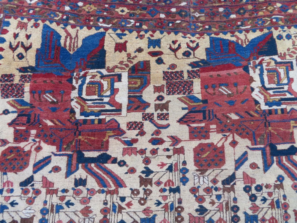 ANTIQUE AFSHAR NEYRIZ RUG. 232CM X 160CM. View III