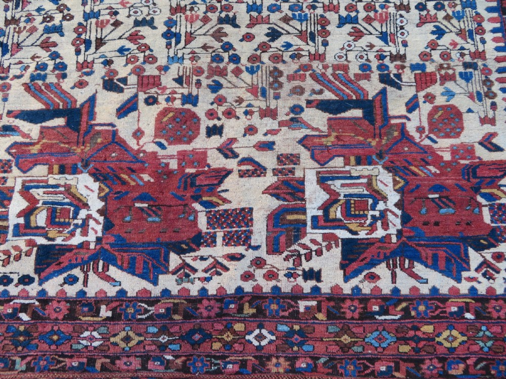 ANTIQUE AFSHAR NEYRIZ RUG. 232CM X 160CM. View V