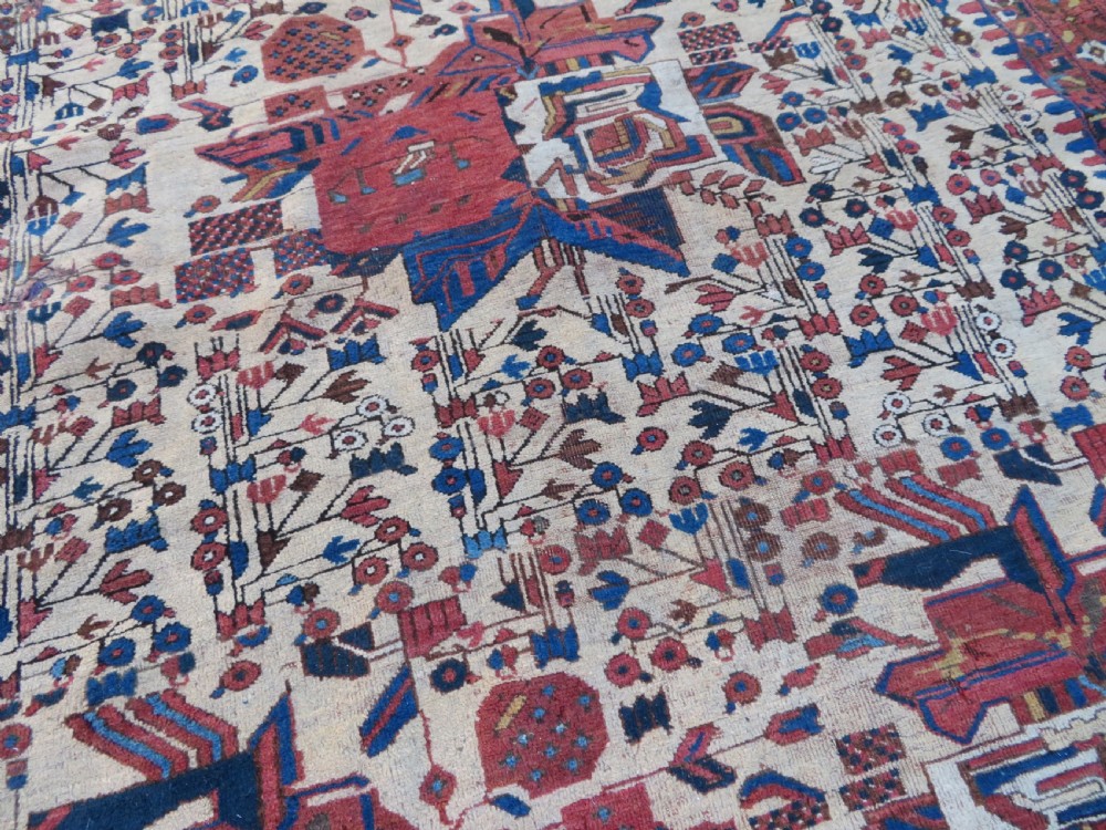 ANTIQUE AFSHAR NEYRIZ RUG. 232CM X 160CM. View XII