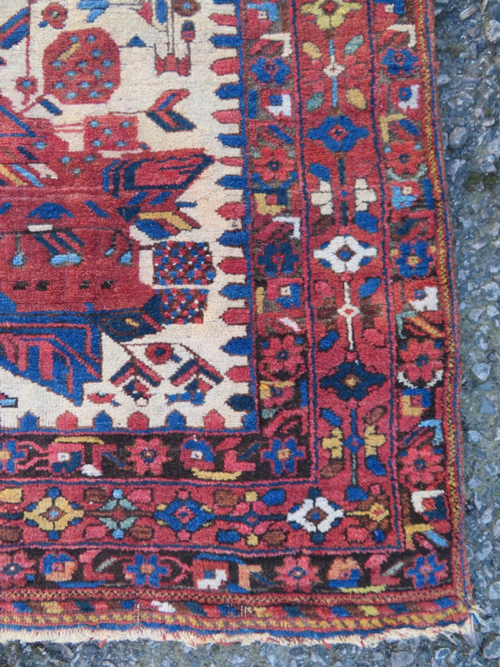 ANTIQUE AFSHAR NEYRIZ RUG. 232CM X 160CM. View XIII