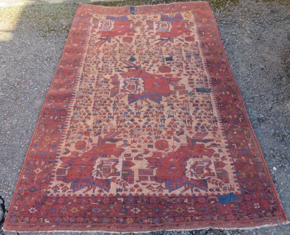 ANTIQUE AFSHAR NEYRIZ RUG. 232CM X 160CM. View XIV
