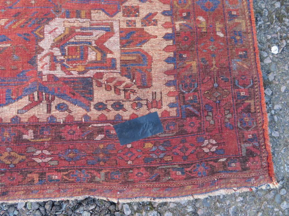 ANTIQUE AFSHAR NEYRIZ RUG. 232CM X 160CM. View XV