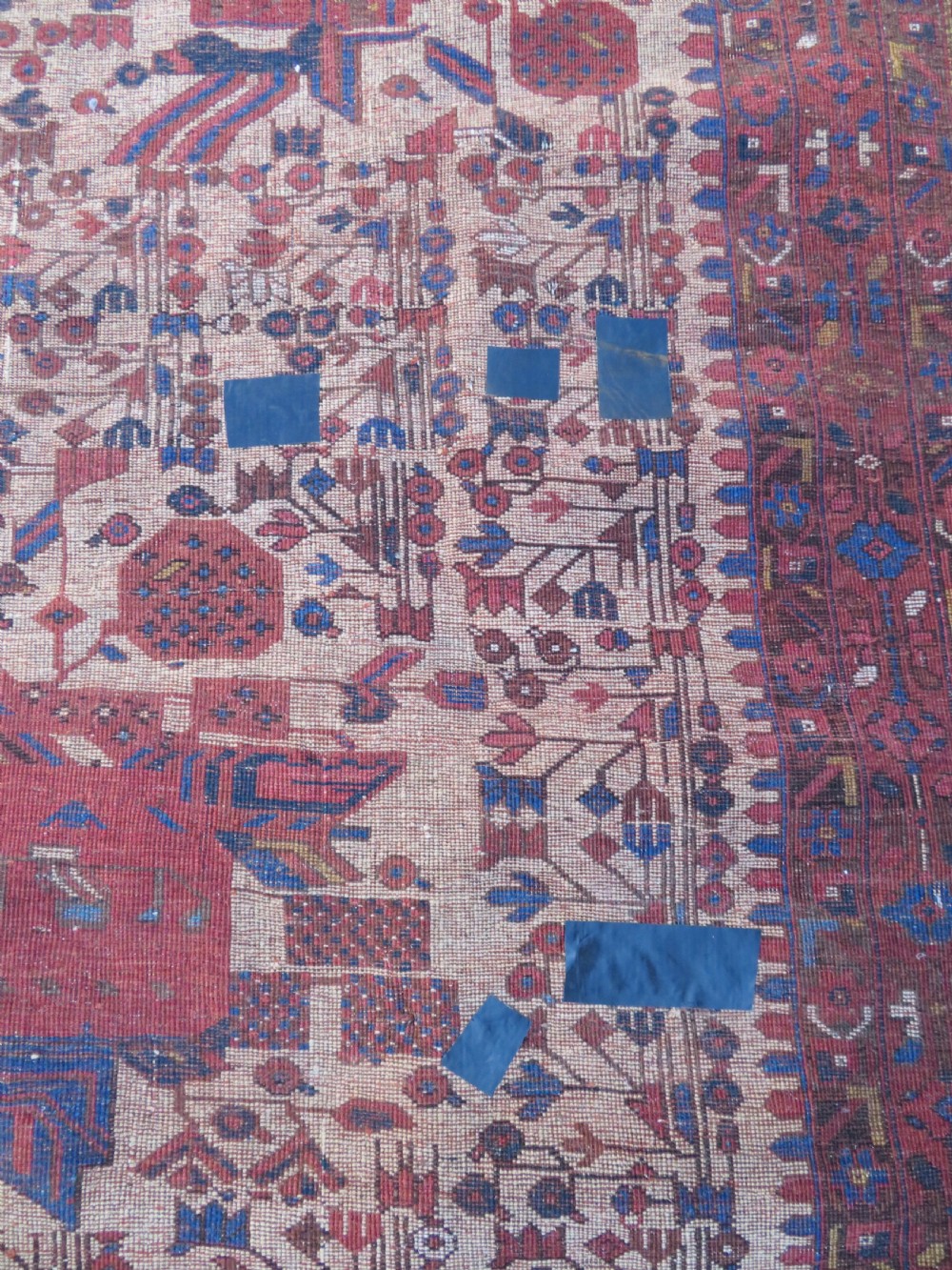 ANTIQUE AFSHAR NEYRIZ RUG. 232CM X 160CM. View XVI