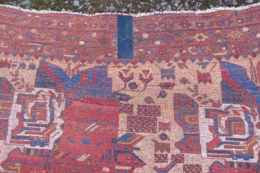 ANTIQUE AFSHAR NEYRIZ RUG. 232CM X 160CM. View XVII