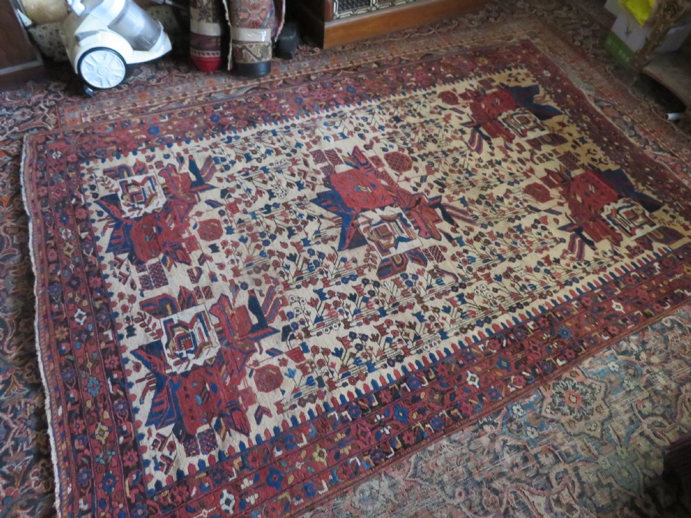 ANTIQUE AFSHAR NEYRIZ RUG. 232CM X 160CM. View XX