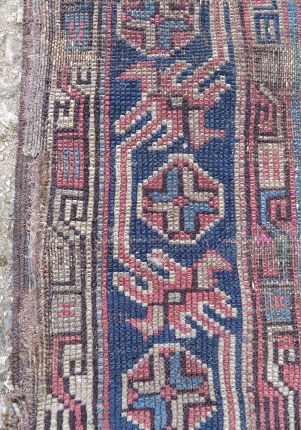 Antique Country House Turkish Caucasian Rug. 198cm X 153cm. View V