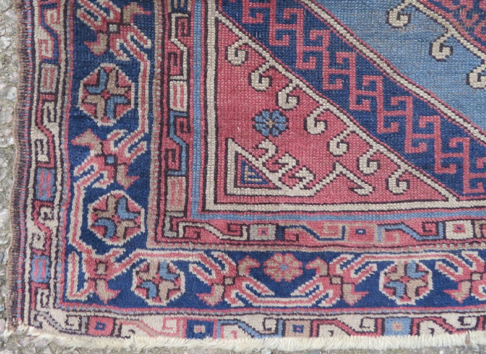 Antique Country House Turkish Caucasian Rug. 198cm X 153cm. View VI