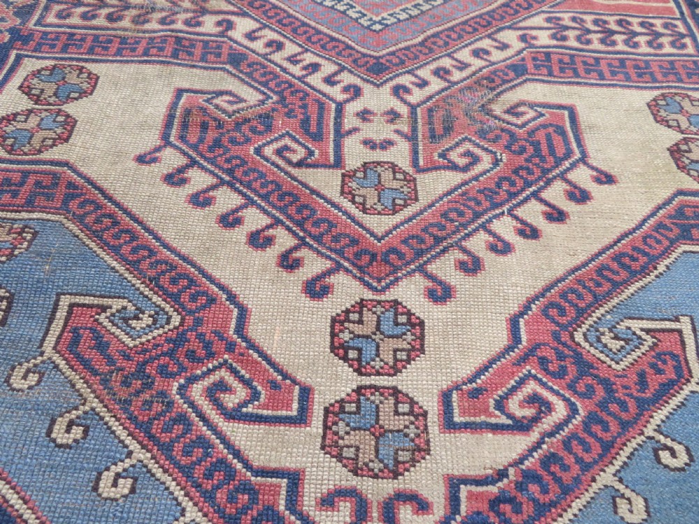 Antique Country House Turkish Caucasian Rug. 198cm X 153cm. View VII