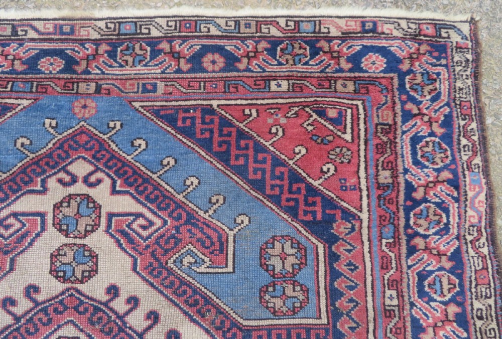 Antique Country House Turkish Caucasian Rug. 198cm X 153cm. View VIII