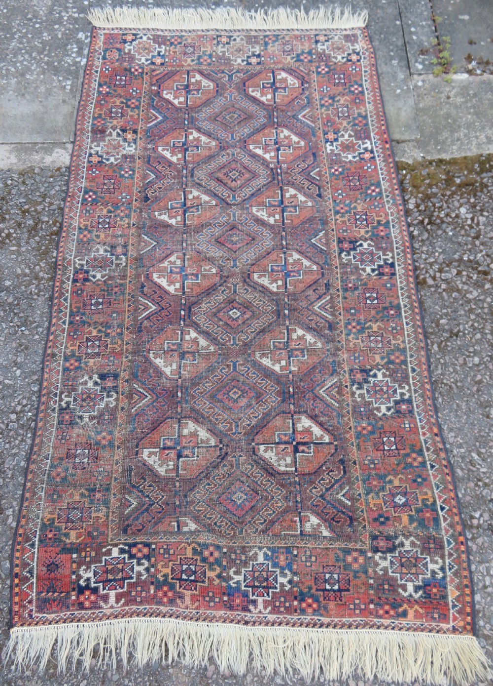 Antique Mahdad Khani Baluch Rug, Late 19th century.. 199cm x 108cm
