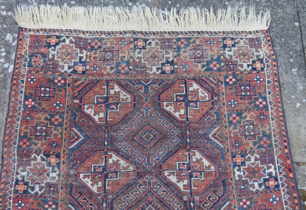 Antique Mahdad Khani Baluch Rug, Late 19th century.. 199cm x 108cm
 View III