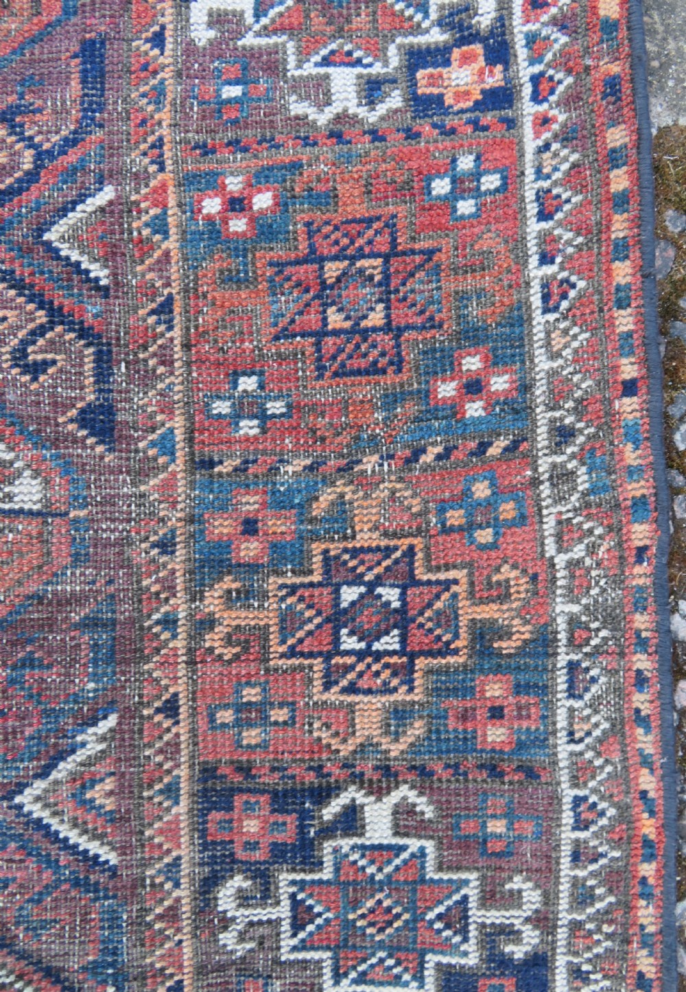 Antique Mahdad Khani Baluch Rug, Late 19th century.. 199cm x 108cm
 View IV