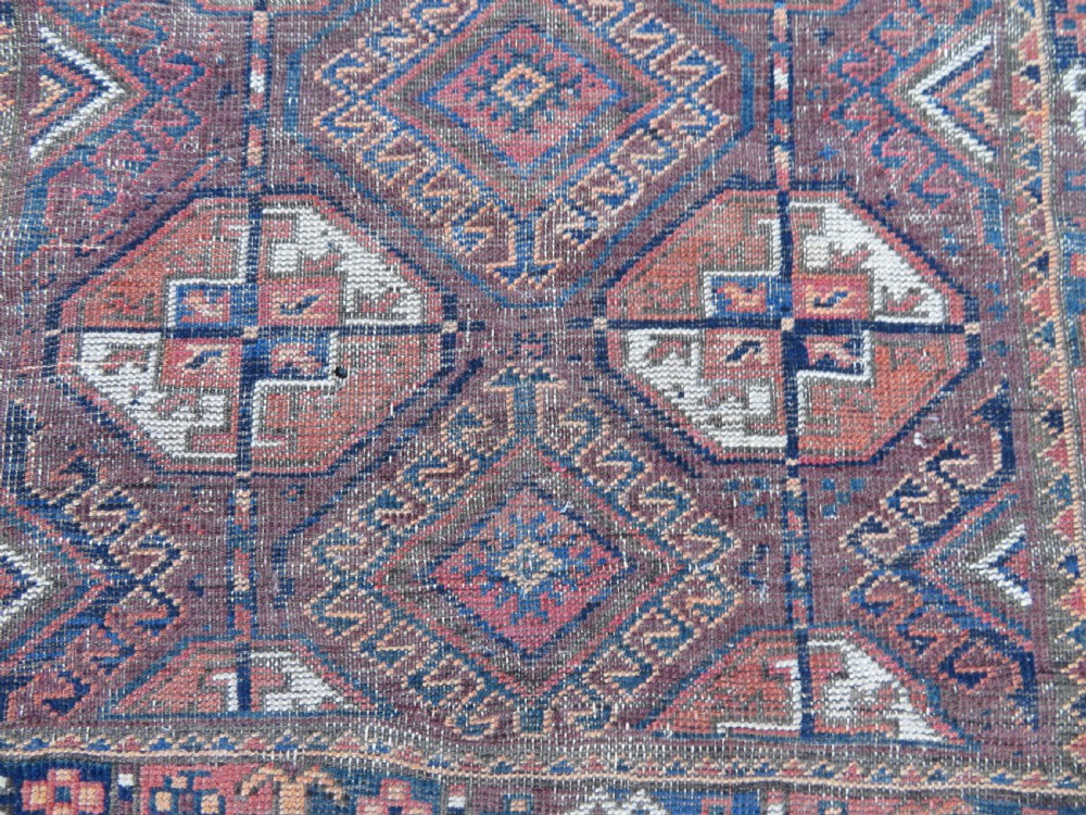Antique Mahdad Khani Baluch Rug, Late 19th century.. 199cm x 108cm
 View VI