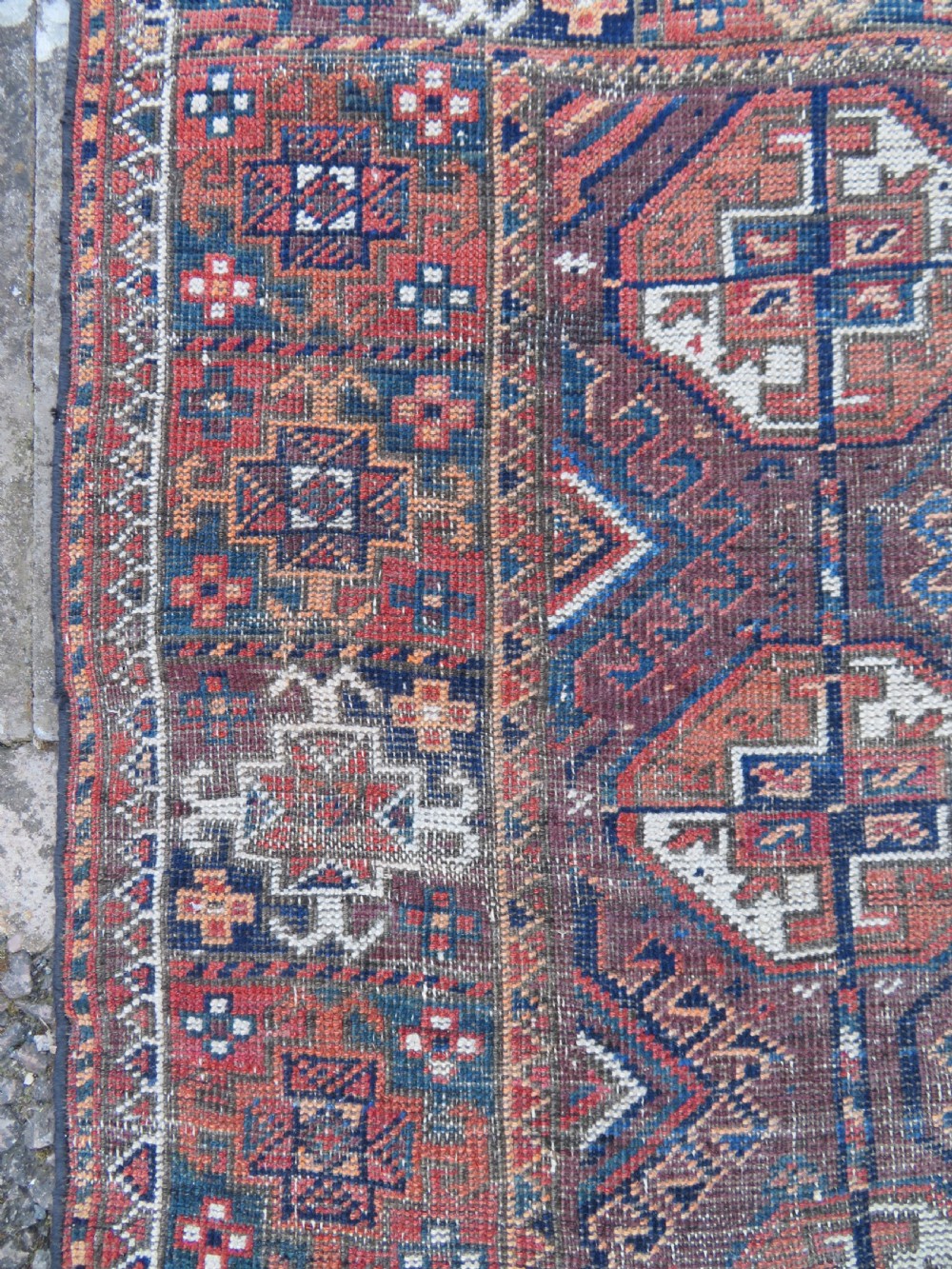 Antique Mahdad Khani Baluch Rug, Late 19th century.. 199cm x 108cm
 View X