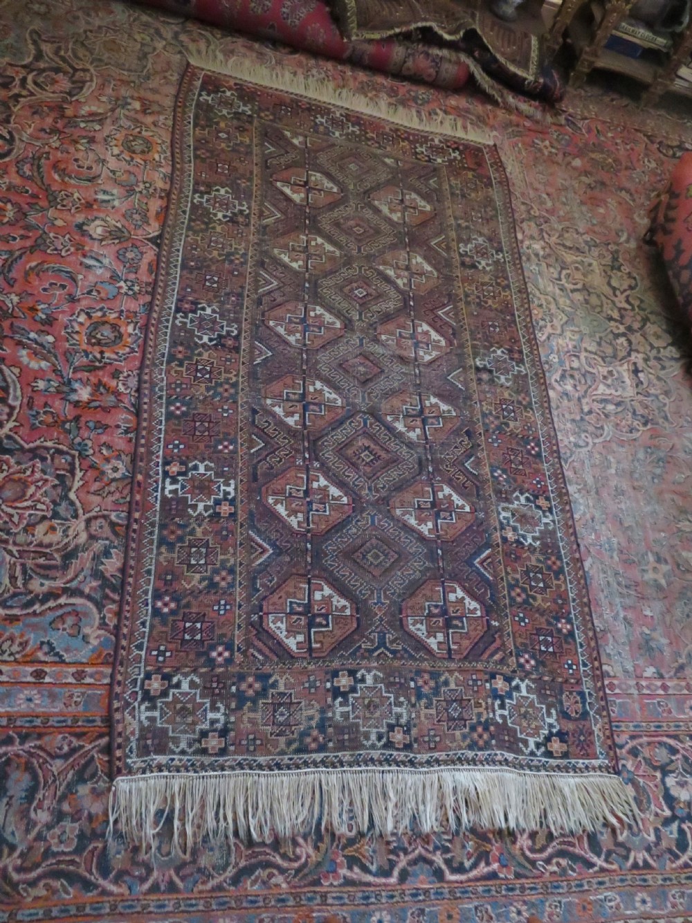 Antique Mahdad Khani Baluch Rug, Late 19th century.. 199cm x 108cm
 View XVII