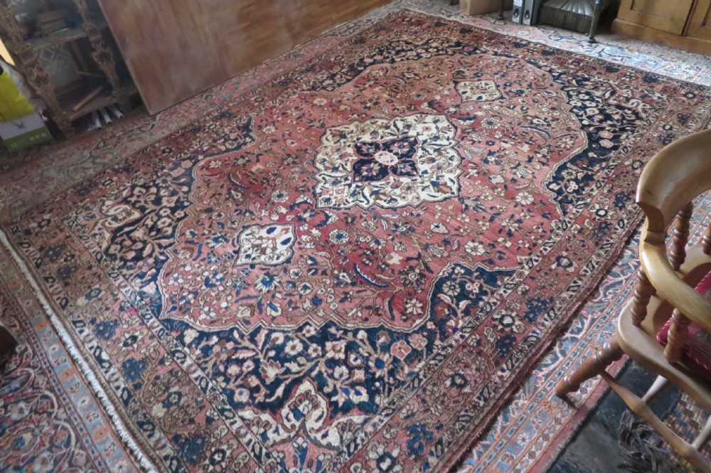 ATTRACTIVE OLD SAROUK CARPET. WEST PERSIA. 306CM X 212CM.
C
 View V