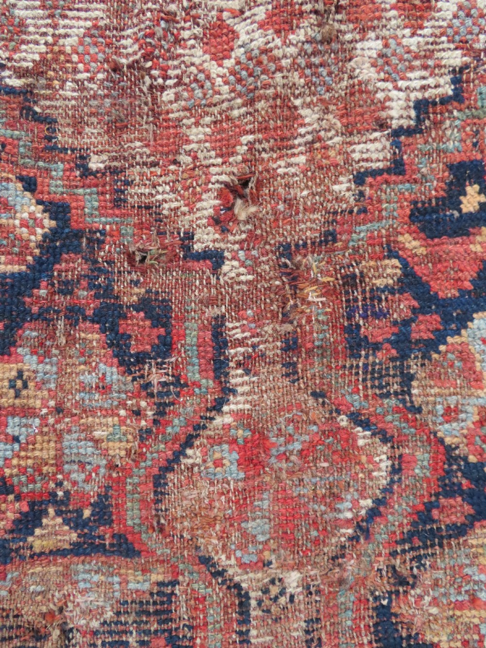 DISTRESSED ANTIQUE KHAMSEH KELLEH LARGE RUG. 360CM X 170CM. View XIV